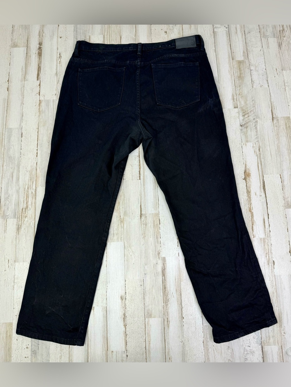 LRL Lauren Jeans Co Ralph Lauren 16 (38x29) Classic Straight Jeans Black - Picture 9 of 10